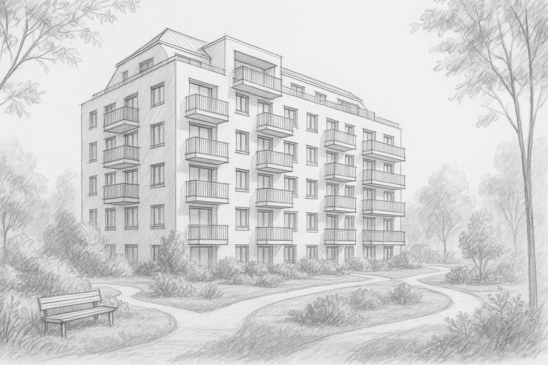 Leben in der Innenstadt Graz: NEU 8020 1.OG, 41m² mit Balkon, A+, Aktion zum Baustart*****