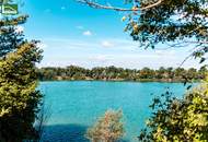 Bestlage am Wasser - direkt beim Hirschstettner Badeteich mit vermutlich der besten Aussicht Wiens! Ein Balkon zum Verlieben!