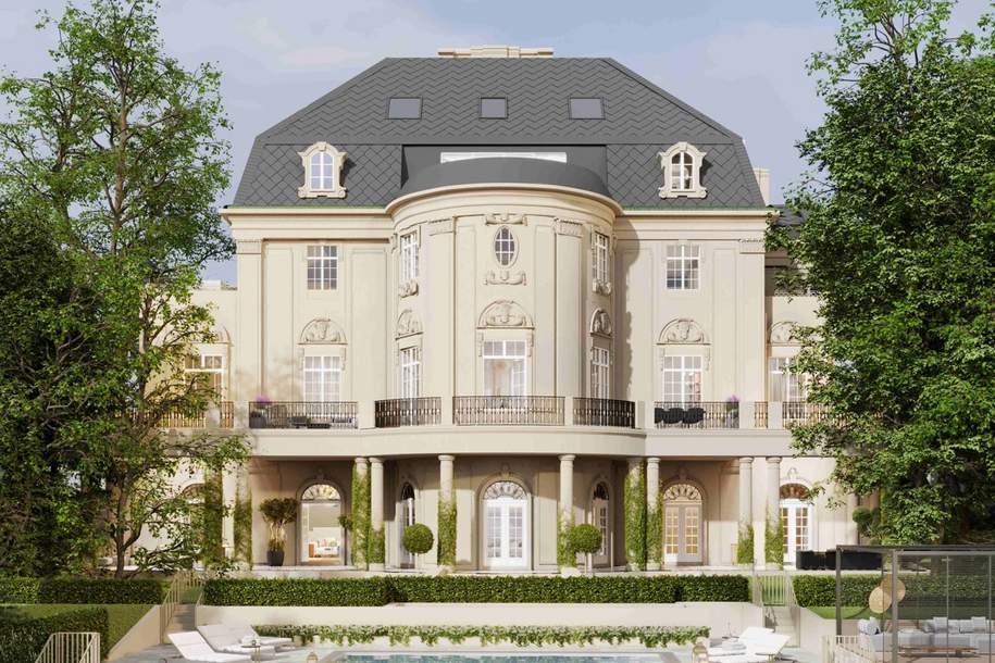 Palais &amp; Villa: Ganze Etage inkl. Pool - Ein Wohnjuwel der Extraklasse: Wo architektonisches Erbe auf modernen Luxus trifft, Wohnung-kauf, 1190 Wien 19., Döbling