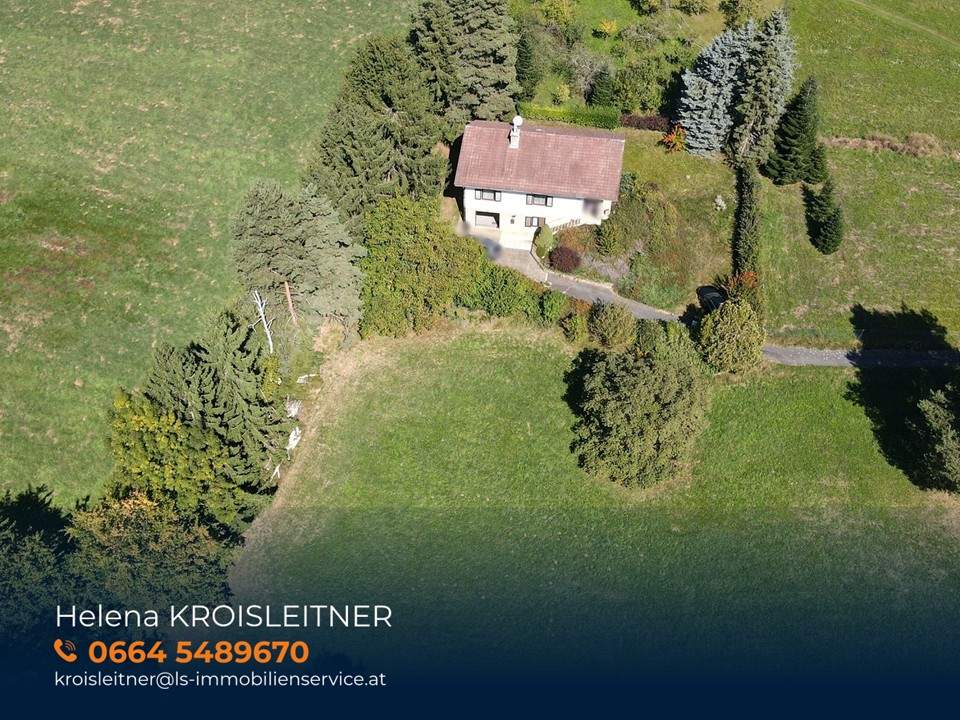 Alleinlage – sehr gepflegtes Haus mit Feriencharakter und Ausbaupotenzial zwischen Graz und Wien
