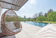 Stadtnahe High-End Villa mit unverbaubarem Naturblick &amp; Infinity-Pool!