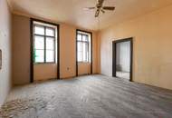 HOFLAGE mit GRÜNBLICK | 3. Stock | Sanierungsbedürftiger Altbau | Bewilligte Planung inkl. bewilligtem Balkon | Nähe Einsiedlerpark, U4 Margaretengürtel, künftiger U2-Station Reinprechtsdorfer Straße