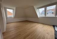 ERSTBEZUG, Salesianergasse, klimatisiertes 91 m2 Dachgeschoss mit 33 m2 Terrasse, Wohnküche, 2 Zimmer, Botschaftsviertel