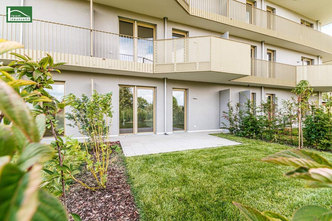 Hochwertiger Erstbezugs-Neubau _ Begehrte Gartenwohnung in absoluter Grünruhelage mit Geothermie - Provisionsfrei