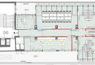 Dachgeschoßbüro mit Terrassen im exklusiven Botschaftsviertel nahe Karlsplatz