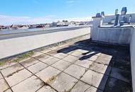 TERRASSENHIT, UNBEFRISTET, 84 m2 Dachgeschoß mit 64 m2 Terrasse, Wohnküche, 2 Zimmer, Wannenbad, Parketten, Fernblick, Holbeingasse