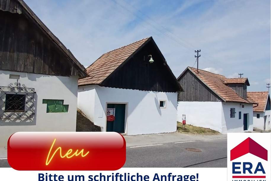 Historischer Weinkeller mit Presshaus und ca. 20 m langer Kellerröhre in Ketzelsdorf bei Poysdorf, Gewerbeobjekt-kauf, 38.500,€, 2170 Mistelbach