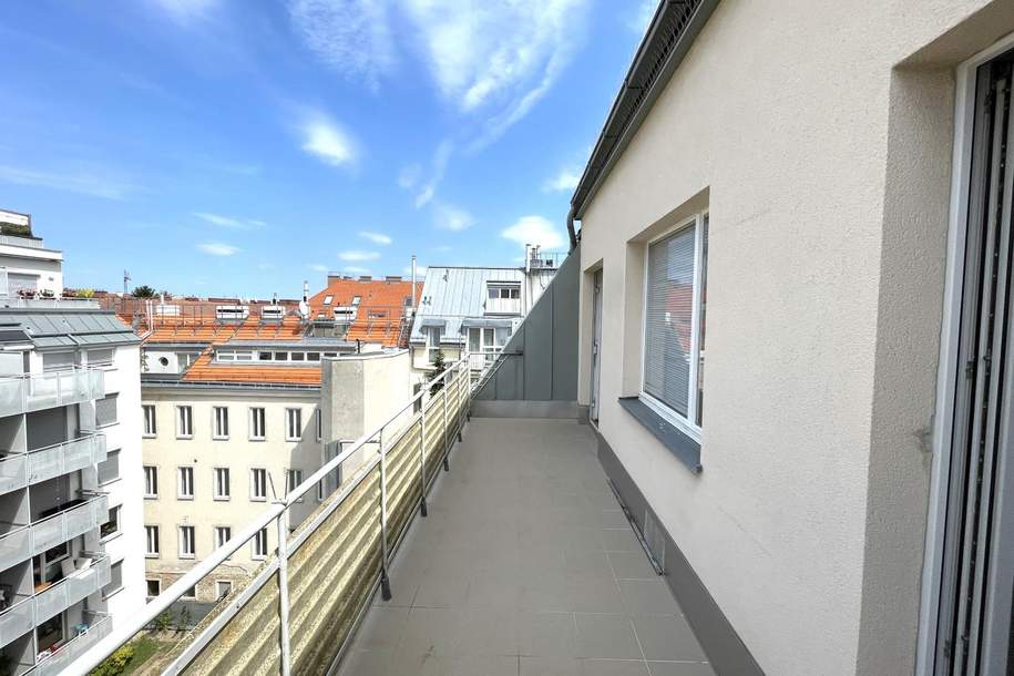 Hofseitige DG-Wohnung mit Terrasse - ohne Schrägen, Wohnung-kauf, 349.000,€, 1190 Wien 19., Döbling