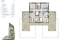 Südseitiges Penthouse mit 4 Zimmern &amp; Terrasse | Fernblick &amp; privater Seezugang