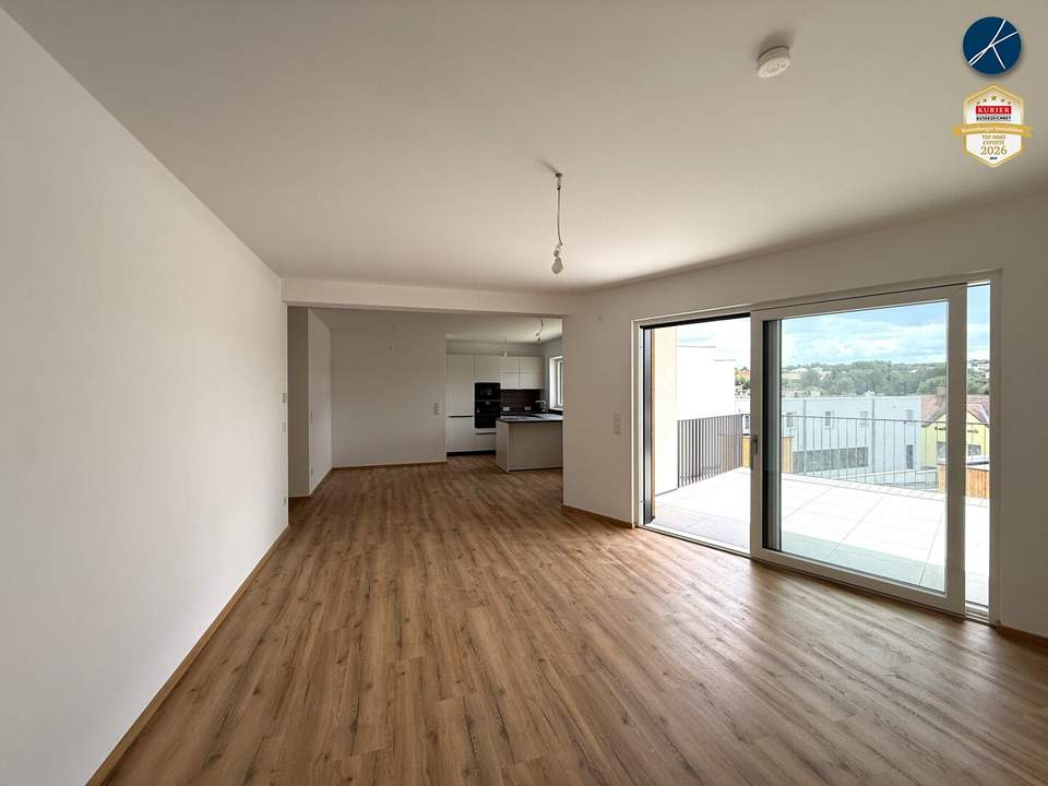 LETZTE FREIE WOHNUNG! Exklusives Neubauprojekt: 3-Zimmer Wohnung mit geräumigen Balkon
