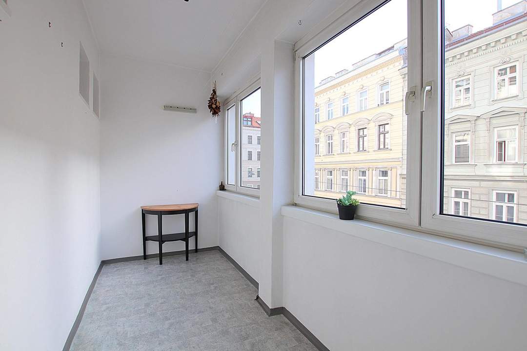 Gut aufgeteilte Familienwohnung: 3-Zimmer, Loggia, separate Küche mit Fenster, zentrale Lage in Margareten