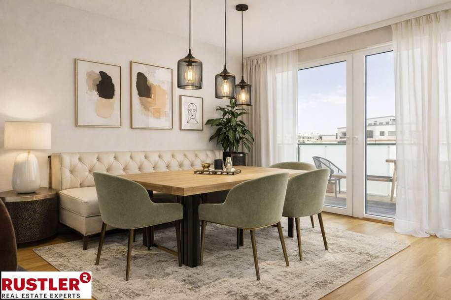 Exklusives Penthouse mit spektakulären Freiflächen nahe Prater &amp; UNO-City, Wohnung-kauf, 1.299.000,€, 1020 Wien 2., Leopoldstadt