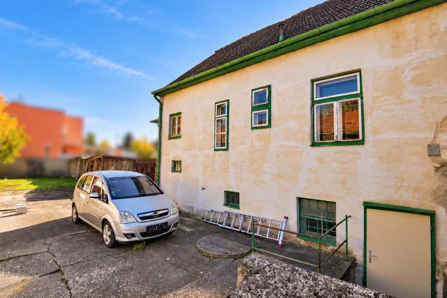955 m² Grund mit Potenzial – Haus und Nebengebäude in Spillern, Haus-kauf, 375.000,€, 2104 Korneuburg