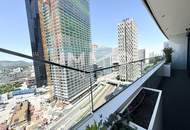 Ganz viel Balkon & ganz Wien im Blick (Gym, Pool, Sauna, Doorman uvm): Neubau-Erstbezug DANUBEFLATS