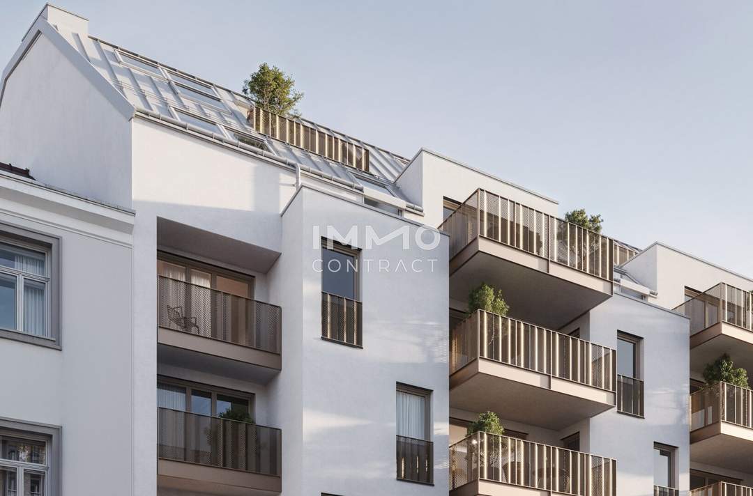 Helle 3-Zimmer-Dachgeschosswohnung mit großzügigem Balkon im Erstbezug