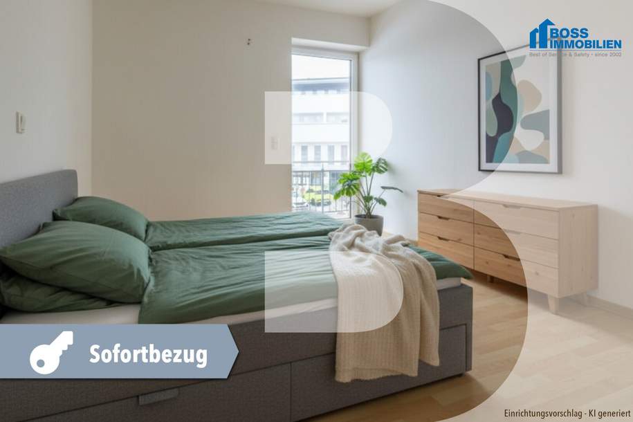 Sunny | mit Küche und 2 Balkonen, Wohnung-miete, 884,00,€, 4642 Wels-Land