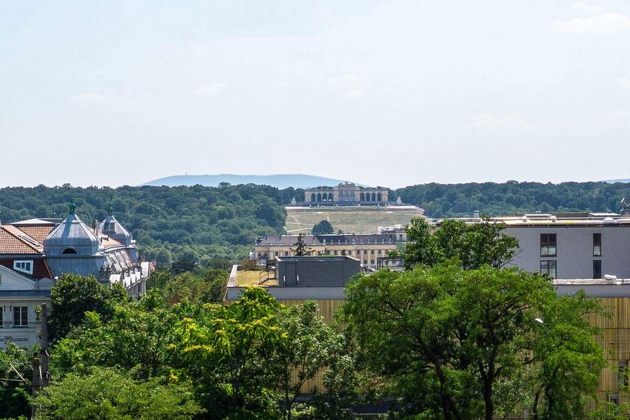 Wohnen mit Blick auf die Gloriette – 252 m² Dachgeschoß, drei Ebenen, zwei Freiflächen, Wohnung-kauf, 1.870.000,€, 1150 Wien 15., Rudolfsheim-Fünfhaus