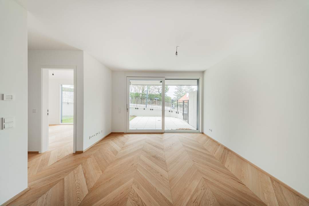 Erstbezug mit Gartenidylle - 3 Zimmer mit Terrasse, Fitness & Garage