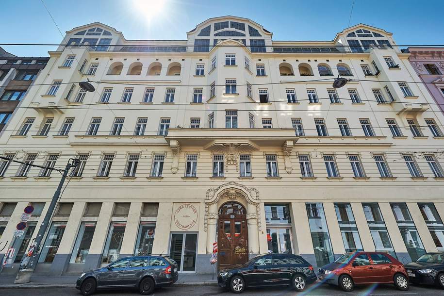 GESCHÄFTLOKAL/BÜRO in der WESTBAHNSTRASSE im Schottenfelder Hof! Direkter Zugang von der Straße und große Fensterflächen!, Gewerbeobjekt-miete, 4.297,22,€, 1070 Wien 7., Neubau
