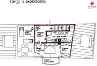 Dachgeschoßwohnung auf 2 Ebenen | 3 Zimmer | Klimaanlage | Terrasse und Balkon