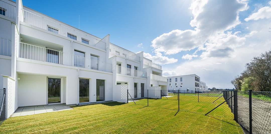 1-Zimmer-Gartenwohnung inkl Küche mit Geschirrspüler und Mikrowelle, 37m² Außenfläche und Kellerabteil / MAX4 T2-08