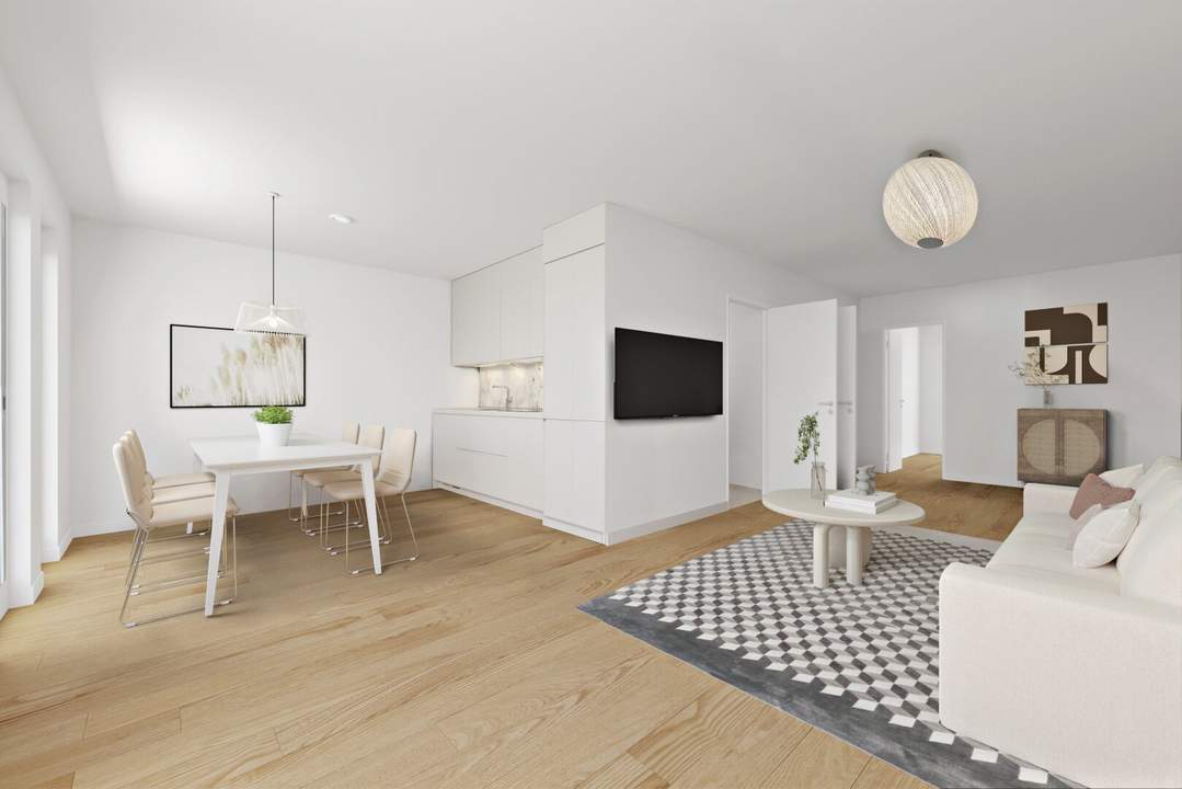 HERRLICHE DACHGESCHOSSWOHNUNG MIT BALKON UND FAN COIL KÜHLUNG