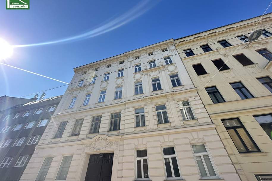 Unbefristet vermietete Wohnung mit Hof-Balkon in ruhiger Gasse nahe U4 und U6! Lift und gepflegtes Gebäude!, Wohnung-legalform.mietkauf, 239.000,€, 1150 Wien 15., Rudolfsheim-Fünfhaus