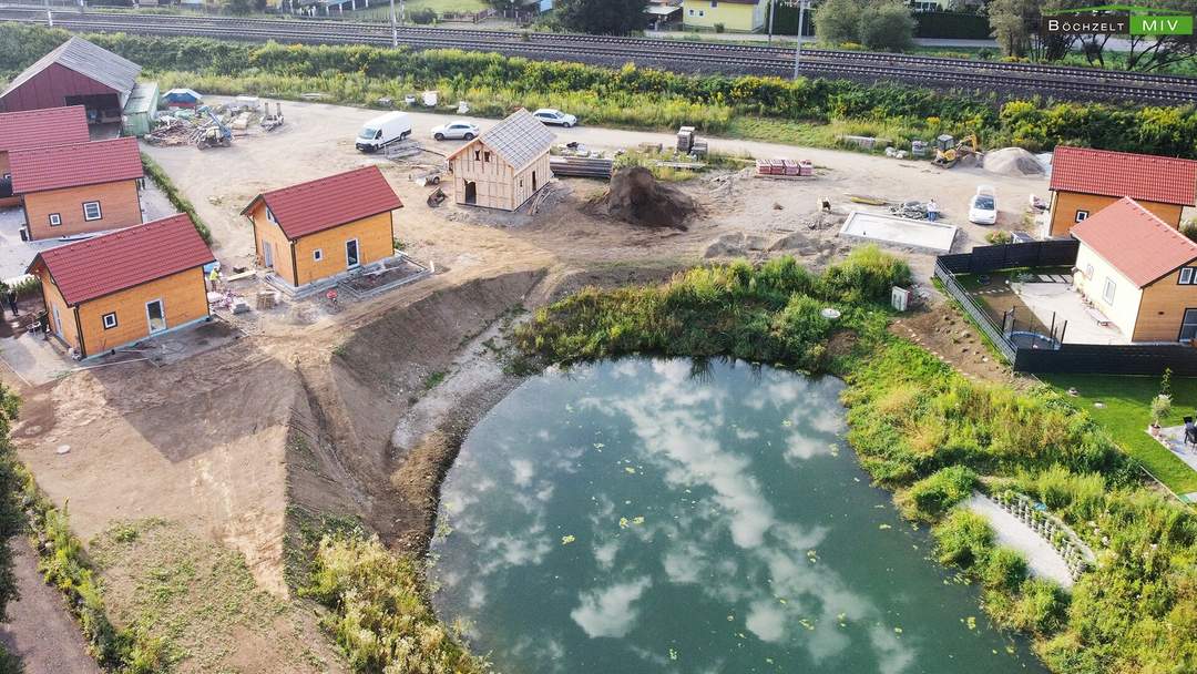 Letzter Bauabschnitt / noch 4 Häuser: NEUBAU GARTENHÄUSER mit Badeteichzugang +++ Spielberg, nahe Red Bull Ring +++