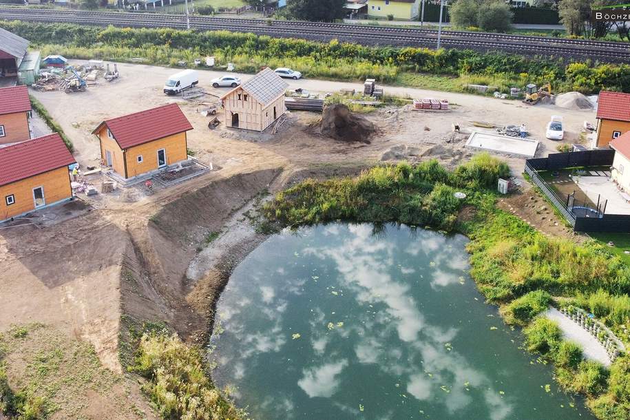 Letzter Bauabschnitt / noch 5 Häuser: NEUBAU GARTENHÄUSER mit Badeteichzugang +++ Spielberg, nahe Red Bull Ring +++, Haus-kauf, 103.000,€, 8724 Murtal