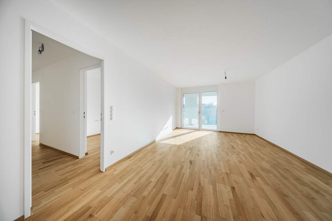 ERSTBEZUG >> neue 3-Zimmer Wohnung mit großer Loggia und zentral begehbar >> U-Bahn-Nähe U4 / U6 Längenfeldgasse