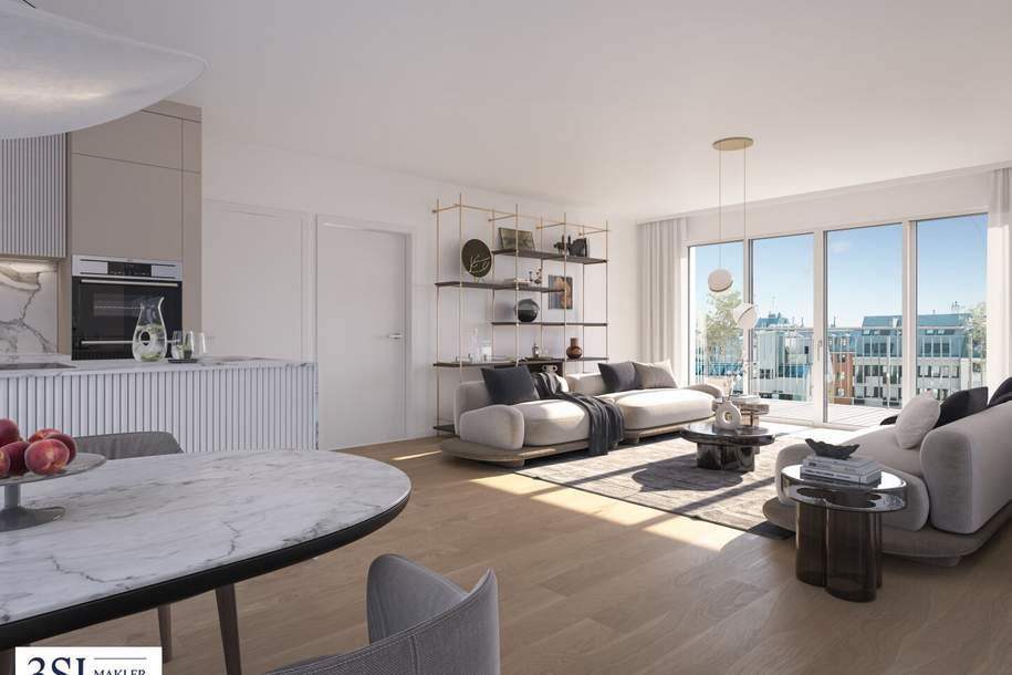The Anthony: Optimales Wohnen im Dachgeschoss - 2 Zimmer mit Balkon und modernem Flair, Wohnung-kauf, 464.100,€, 1180 Wien 18., Währing