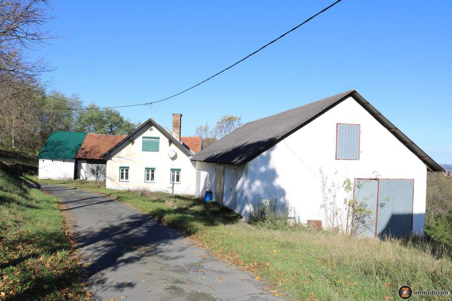 Weichselbaum: Landwirtschaft mit 2,6 ha in toller Aussichtslage, Haus-kauf, 299.000,€, 8382 Jennersdorf