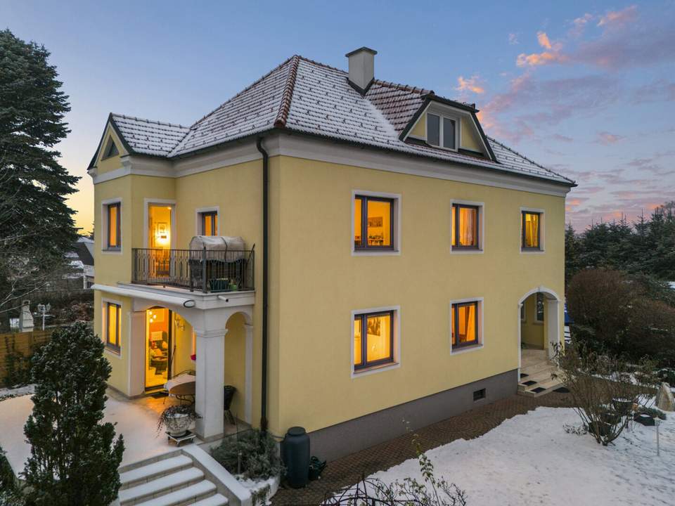 Leben in der Landhausvilla – arbeiten in Wien, Wien HBF in ca. 30min, Pool + Doppelgarage