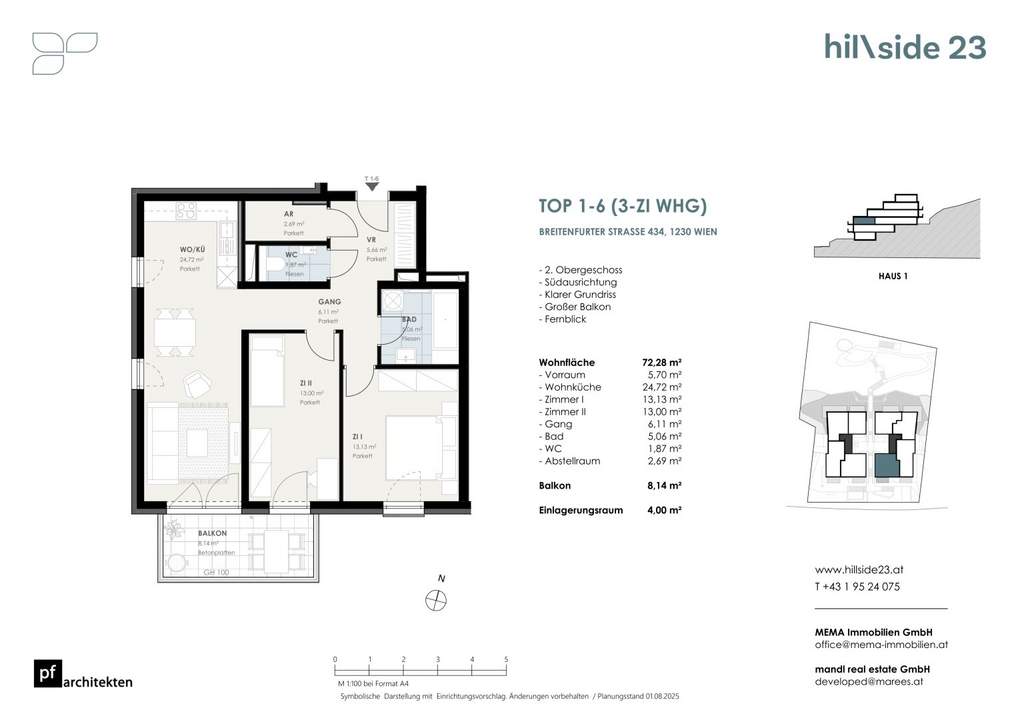 Großartige 3-Zimmer-Balkonwohnung zu verkaufen!