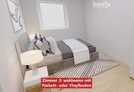 4-Zimmer mit Balkon und Top-Grundriss im Grazer Süden! Jetzt besichtigen und Böden, Fliesen und Türen vor Bezug frei wählen!