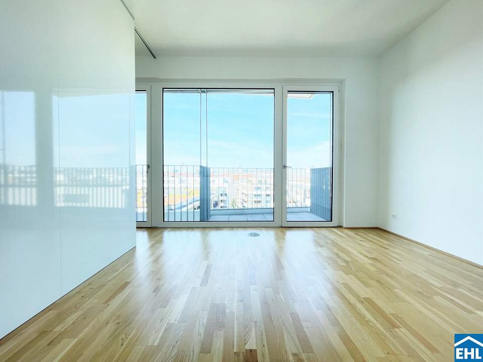 Topmoderner 2-Zimmer-Wohnraum über den Dächern Wiens