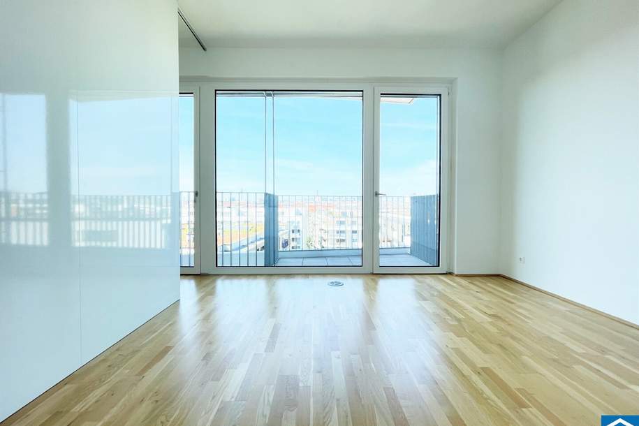 Topmoderner 2-Zimmer-Wohnraum über den Dächern Wiens, Wohnung-miete, 1.110,00,€, 1030 Wien 3., Landstraße
