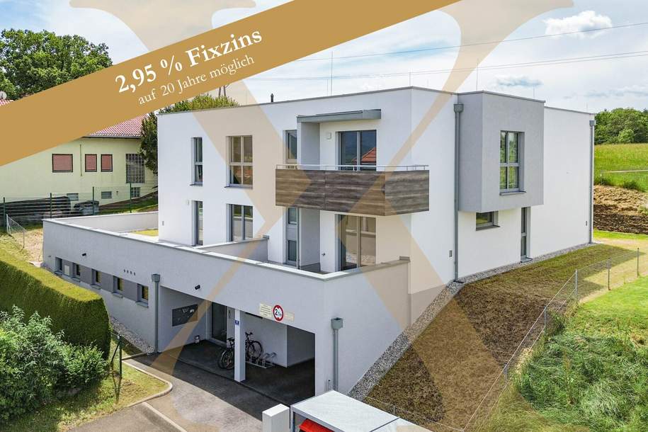 Traumhafte 4-Zimmer-Neubauwohnung mit Loggia/Terrasse und 198,51m² großem Eigengarten in Seewalchen am Attersee!, Wohnung-kauf, 450.000,€, 4863 Vöcklabruck