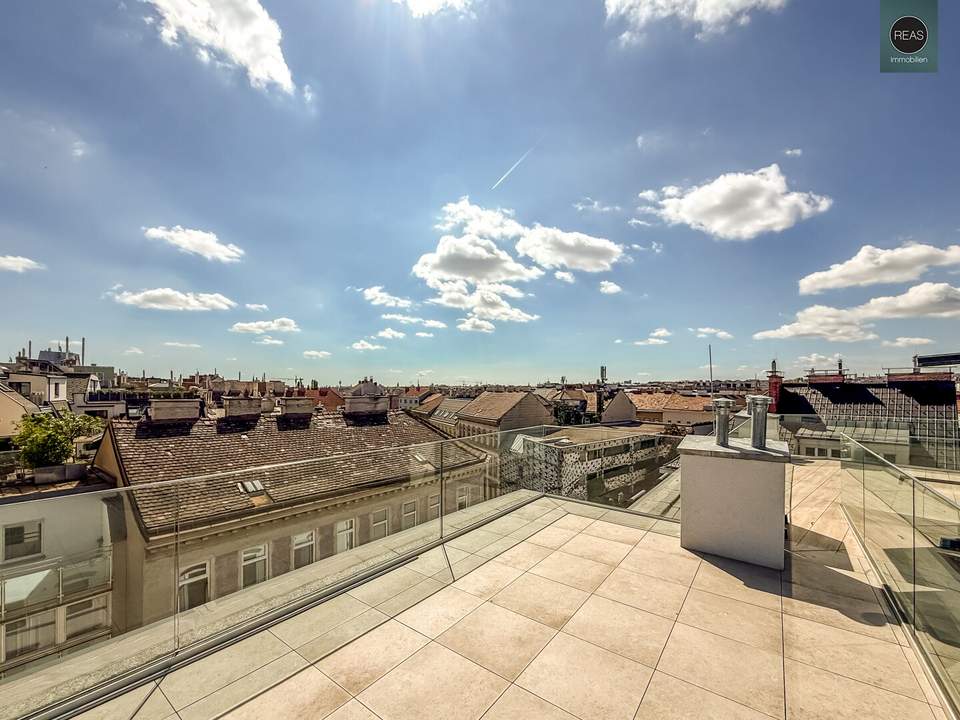 Erstbezug: Atemberaubendes Dachgeschoss - Maisonette - Apartment (klimatisiert) mit 3 Terrassen und hochwertiger Ausstattung im Trendbezirk Ottakring!