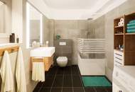 Schlüsselfertige 3,5-Zimmer DG Wohnung (Energieklasse B/A+) mit 12m² Balkon, Eigengarten u. 2 Parkplätzen