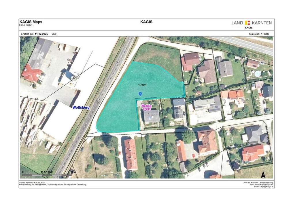 Großzügiges Baugrundstück ohne Bauverpflichtung mit Entwicklungspotenzial in Wolfsberg