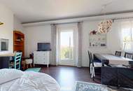 Dachgeschoß-Garconniere mit zwei Terrassen und Parkblick!