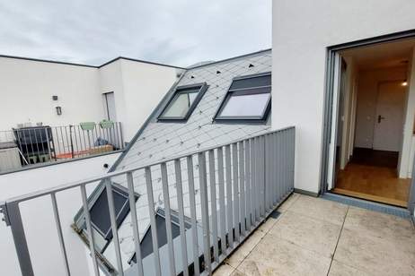 LEOPOLD XXI – Lichtdurchflutete 3-Zimmer-Dachgeschosswohnung mit 2 Balkonen!, Wohnung-miete, 1.299,00,€, 1210 Wien 21., Floridsdorf