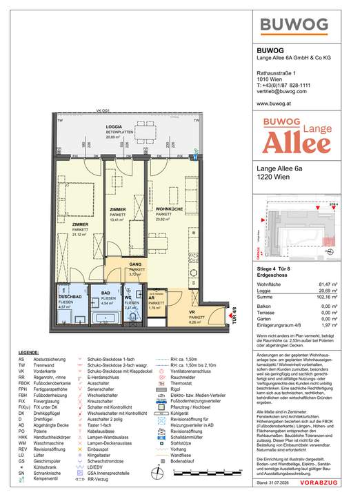 Lange Allee 6A - Eigentum in 1220 Wien