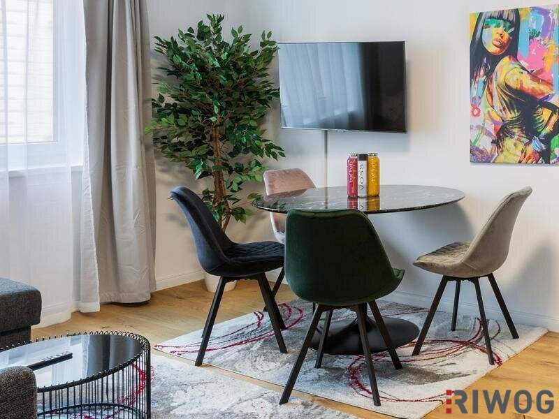 Voll möblierte Design Wohnung mit super 3-Zimmer Grundriss