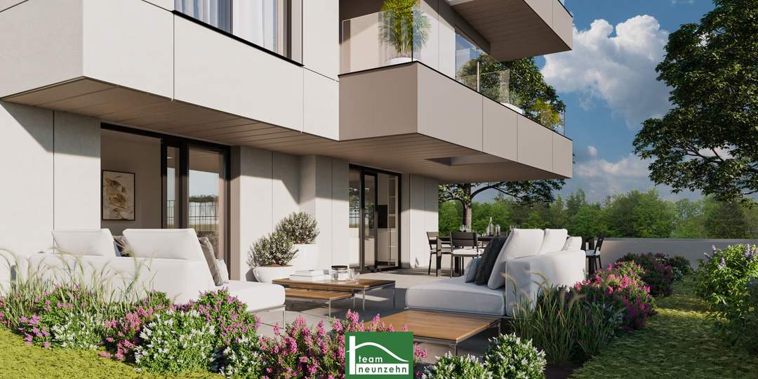 Luxus Pur – Exklusive Ausstattung mit großen Freiflächen (Terrasse/Balkon), KNX-System, Tiefgarage, Luftwärmepumpe, Fussbodenkühlung, uvm. - WOHNTRAUM