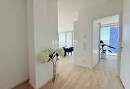 43. Etage Signature Skyline Supreme – Süd-Eckresidenz - 3 Zimmer, Freifläche und mit Panorama über Wien und Donau