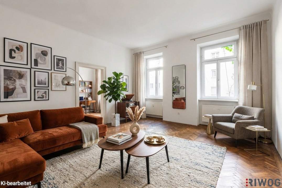 HOFRUHELAGE mit GRÜNBLICK und BALKON-OPTION (ca. 8,7 m² baubewilligt) | Altbau mit Potenzial | Nähe Einsiedlerpark, U4 Margaretengürtel, künftiger U2-Station Reinprechtsdorfer Straße