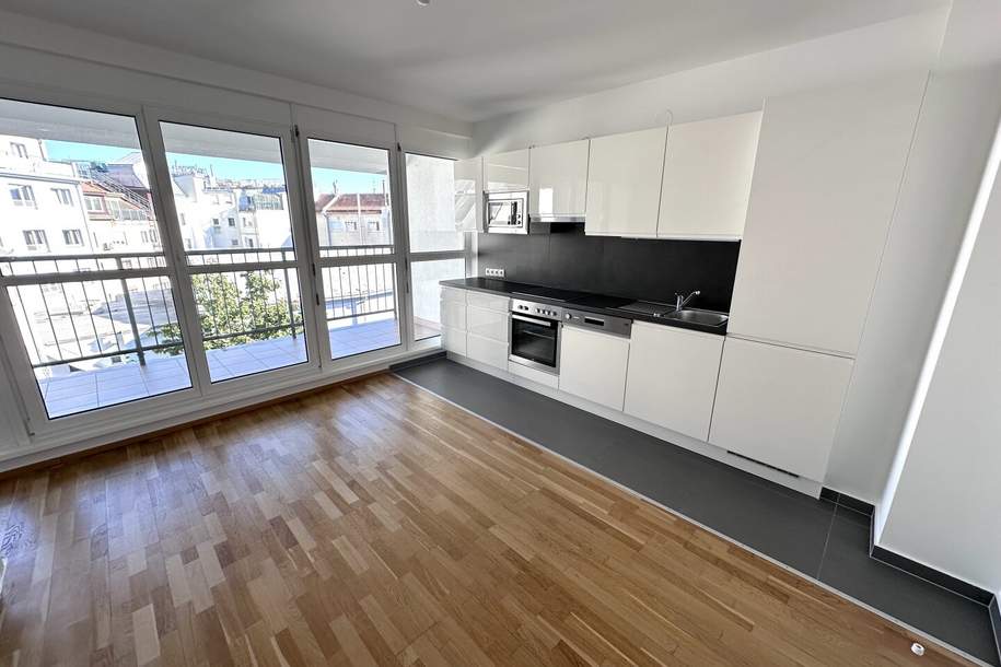 Tolle Loggia - Helle 5-Zimmer Neubau Maisonette-Wohnung mit separater Küche, Lift, Gartennutzung und Garagenplatz optional, Wohnung-miete, 1.827,44,€, 1210 Wien 21., Floridsdorf