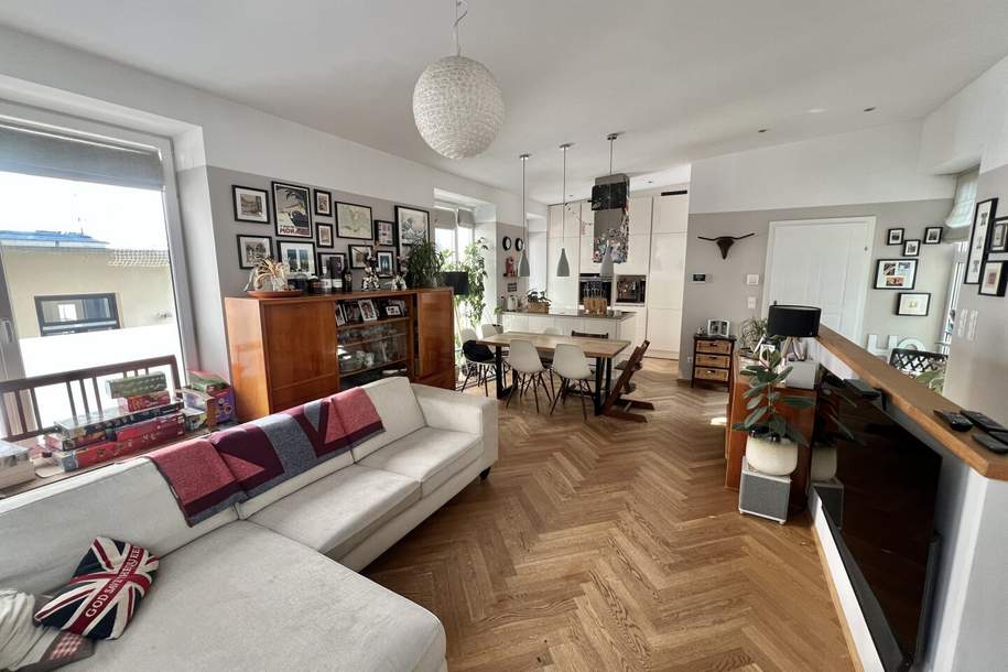 TOWNHOUSE Wohnung BEIM AUGARTEN: 3-Zimmer mit Loggia und Dachterrasse KLIMATISIERT!, Wohnung-kauf, 699.000,€, 1200 Wien 20., Brigittenau